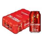 Latas Cruzcampo Lager 33cl - 24 Pack (2x12)