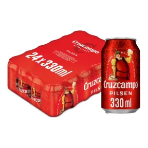 Latas Cruzcampo Lager 33cl - 24 Pack (2x12)