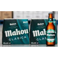 24 Botellas de Mahou Lager 25cl en 2 Packs
