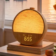 Despertador con simulación de amanecer y sonidos naturales.