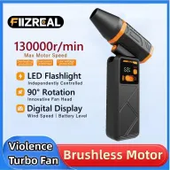 Soplador Turbo 130.000RPM con pantalla Digital y boquilla C
