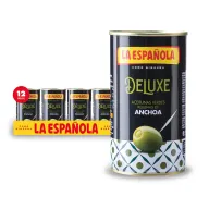 Aceitunas Deluxe Rellenas de Anchoa - Pack 12 Unidades 150g