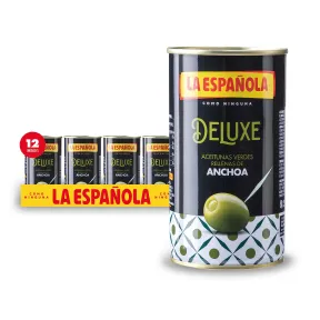 Aceitunas Deluxe Rellenas de Anchoa - Pack 12 Unidades 150g