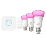 Kit Philips Hue Ambiance E27: 3 bombillas y puente reacondicionado