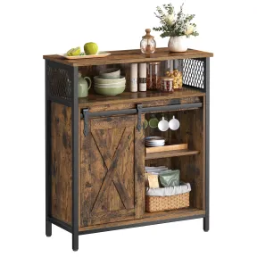 Armario de Almacenamiento con Puerta Corredera VASAGLE 30x70x80 cm