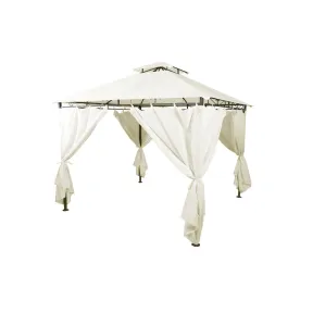 Pérgola beige CIRA 283x300x300 cm para exterior
