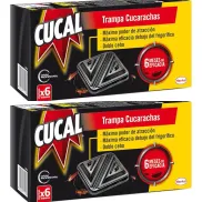 Trampa Doble Cebo Cucal para Cucarachas - 12 Unidades