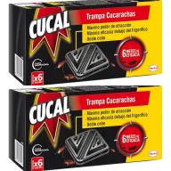 Trampa Doble Cebo Cucal para Cucarachas - 12 Unidades