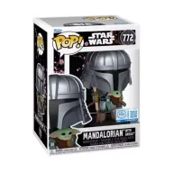 Mandalorian con Grogu - Figura POP Star Wars Exclusiva