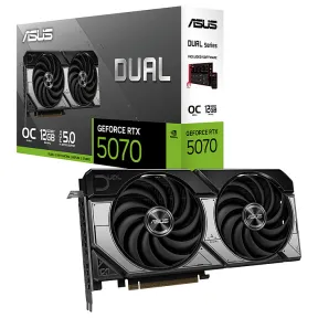ASUS Dual GeForce RTX 5070 12GB GDDR7 OC Graphics Card