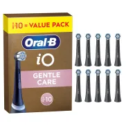 Cabezales Negros Oral-B iO Gentle Care - 10 Piezas
