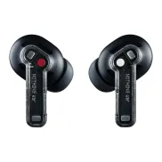 Auriculares Nothing Ear negros con cancelación de ruido activa.