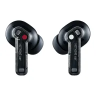Auriculares Nothing Ear negros con cancelación de ruido activa.