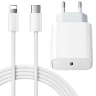 Cargador Blanco 25W con Cable 2M de Carga Rápida