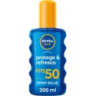 NIVEA SUN FP50 Spray Solar Protege & Refresca (2 x 200 ml)