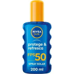 NIVEA SUN FP50 Spray Solar Protege & Refresca (2 x 200 ml)