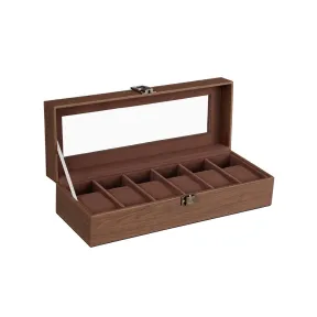 Caja de Relojes con 6 Ranuras SONGMICS