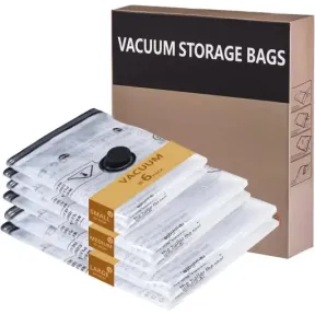 Almacenamiento: 6 bolsas al vacío ideales