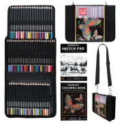 Kit de Dibujo KINSPORY: 78 Lápices y Bloc de 50 Hojas