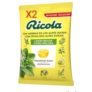Ricola - Limón Melisa: 2 Bolsas Sin Azúcar para la Garganta