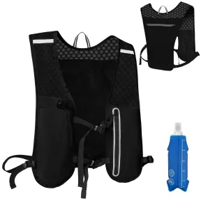 Chaleco Running Ligero con Mochila de Hidratación y Soft Flask