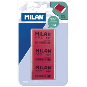Pack de 3 gomas de borrar MILAN BPM9205