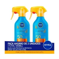 NIVEA SUN FP50: 2x270 ml Protección y Bronceado