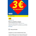 Descuento de 3€ en compras de 25€ o más.