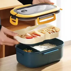 Fiambrera con cubiertos de 1.2l para llevar