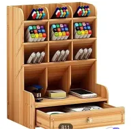 Escritorio: Organizador de madera elegante y funcional