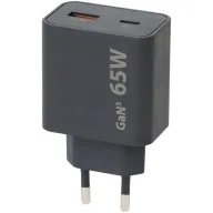 Cargador USB C y A de 65W