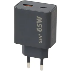 Cargador USB C y A de 65W