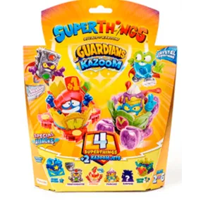 Superthings Guardians of Kazoom: Pack 4 Sobres y 2 Jets