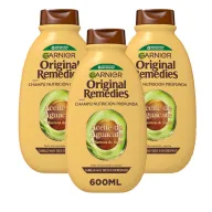 Pack de 3 Champús Garnier con Aceite de Aguacate y Karité