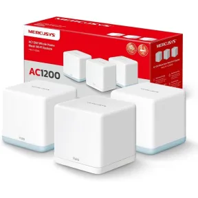 Pack de 3 MERCUSYS Halo H1200G - WiFi Mesh Dual Band AC1200