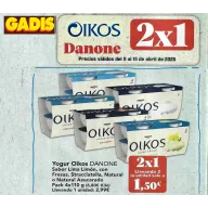 Oikos yogur griego 2x1 pack 4 sabores a 1,50€