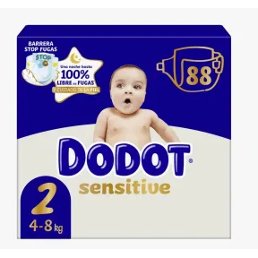 Pañales Sensitive talla 2 de 4 a 8 kg para recién nacidos
