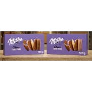 Milka Galletas Finas con Chocolate con Leche de los Alpes 126g