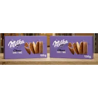Milka Galletas Finas con Chocolate con Leche de los Alpes 126g