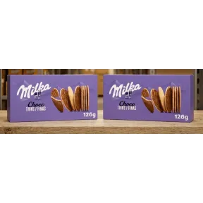 Milka Galletas Finas con Chocolate con Leche de los Alpes 126g