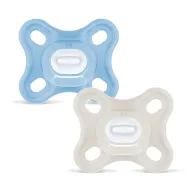 Pack de 2 Chupetes de Silicona MAM 0-3 Meses con Estuche