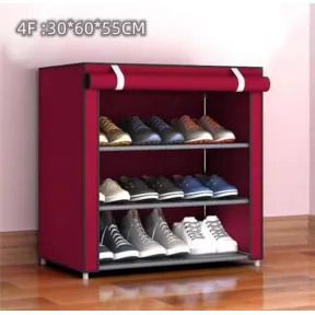 Organizadores de calzado con zapatero y cubierta de tela