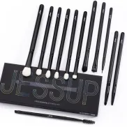 Juego de 12 brochas Jessup para sombras y difuminado