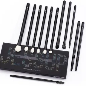 Juego de 12 brochas Jessup para sombras y difuminado