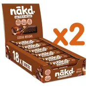 Nākd. Barritas Raw Cocoa Delight 18x35g (2 Packs)