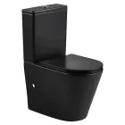 Inodoro cerámico negro Roma - Pack completo