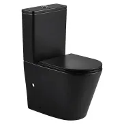 Inodoro cerámico negro Roma - Pack completo