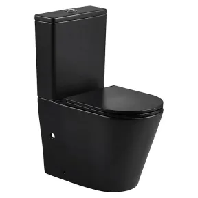 Inodoro cerámico negro Roma - Pack completo