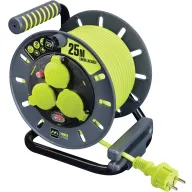 Enrollacables Pro-XT Masterplug 25m con 3 tomas IP44