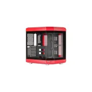 Caja ATX Mars Gaming MC-3T, Triple Cristal Templado Rojo